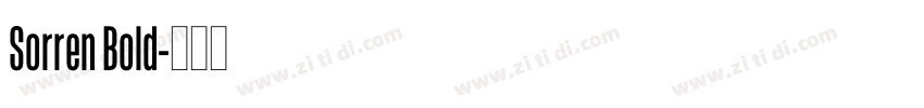 Sorren Bold字体转换